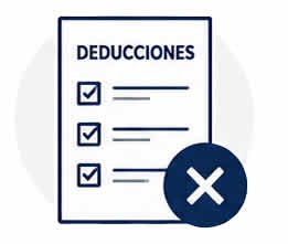 No aprovecha deducciones
